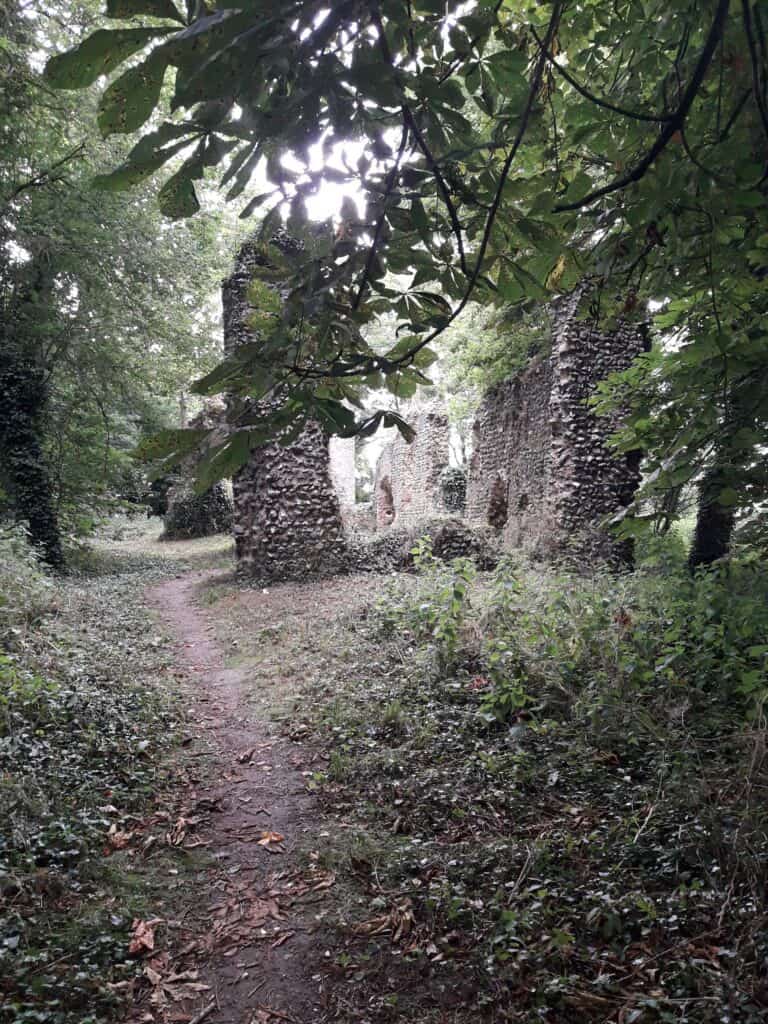 Church ruin near Saxlingham Nethergate, Boudicca Way