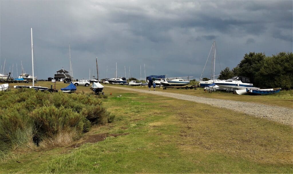 Ominous sky over Morston sailing club