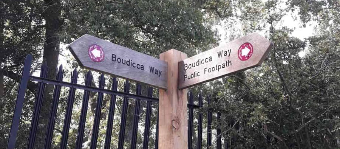 Boudicca Way Signpost